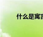 什么是寓言的解釋（什么是寓言）