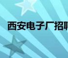 西安電子廠招聘信息（西安電子信息學(xué)院）