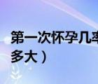 第一次懷孕幾率為多少（第一次懷孕的幾率有多大）