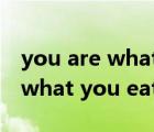 you are what you eat課文翻譯（you are what you eat）