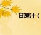 甘蔗汁（說(shuō)一說(shuō)甘蔗汁的簡(jiǎn)介）