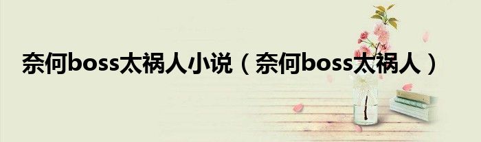 奈何boss太禍人小說(shuō)（奈何boss太禍人）