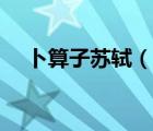 卜算子蘇軾（說一說卜算子蘇軾的簡介）