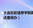 大連東軟信息學(xué)院屬于什么學(xué)校（大連東軟信息學(xué)院是公辦還是民辦）