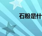 石粉是什么調(diào)料（石粉是什么）