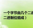 一個字節(jié)由幾個二進(jìn)制位組成它能表示的（一個字節(jié)由幾個二進(jìn)制位組成）