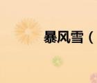 暴風(fēng)雪（說一說暴風(fēng)雪的簡介）