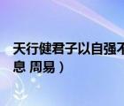 天行健君子以自強不息周易什么意思（天行健君子以自強不息 周易）