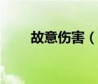 故意傷害（說(shuō)一說(shuō)故意傷害的簡(jiǎn)介）