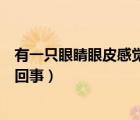 有一只眼睛眼皮感覺抬不起來（一只眼睛模糊有層霧擋怎么回事）