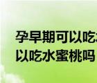 孕早期可以吃水蜜桃嗎 百度知道（孕早期可以吃水蜜桃嗎）