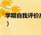 學(xué)期自我評(píng)價(jià)高中300字（學(xué)期自我評(píng)價(jià)高中）