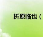 折原臨也（說一說折原臨也的簡介）