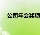 公司年會獎項名稱大全（公司年會獎項）