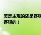 美是主觀的還是客觀的這個問題本身 博客（美是主觀的還是客觀的）
