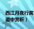 西江月夜行黃沙道中詳解（西江月 夜行黃沙道中賞析）