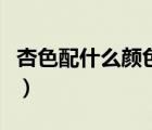 杏色配什么顏色的大衣好看（杏色配什么顏色）