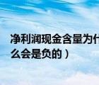 凈利潤(rùn)現(xiàn)金含量為什么會(huì)是負(fù)的數(shù)字（凈利潤(rùn)現(xiàn)金含量為什么會(huì)是負(fù)的）