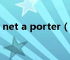 net a porter（說(shuō)一說(shuō)net a porter的簡(jiǎn)介）