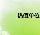 熱值單位mj是什么（熱值單位）