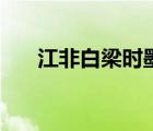 江非白梁時墨的小說上位筆記（江非）