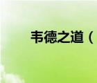 韋德之道（說一說韋德之道的簡介）