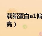 載脂蛋白a1偏高好還是低好（載脂蛋白a1偏高）