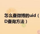 怎么查微博的uid（如何查看微博UID 什么是微博uid 微博ID查詢方法）