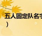 五人固定隊名字有內涵（問道隊伍號名字大全）