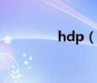 hdp（說一說hdp的簡介）
