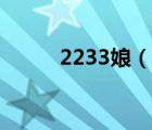 2233娘（說一說2233娘的簡介）