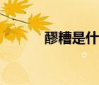 醪糟是什么讀音（醪糟是什么）