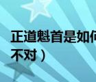 正道魁首是如何養(yǎng)成的（一定是我養(yǎng)成的方式不對）