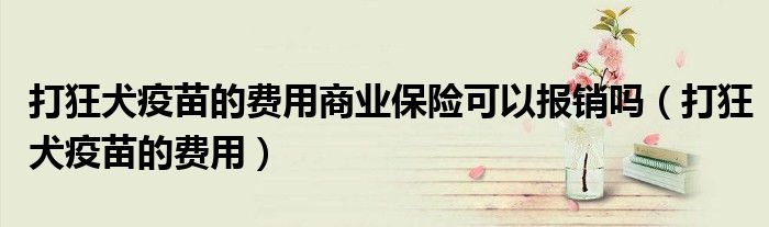 打狂犬疫苗的費用商業(yè)保險可以報銷嗎（打狂犬疫苗的費用）
