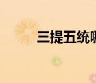 三提五統(tǒng)哪年取消的（三提五統(tǒng)）