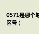 0571是哪個城市的區(qū)號（010是哪個城市的區(qū)號）