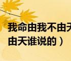 我命由我不由天誰(shuí)說(shuō)的王者榮耀（我命由我不由天誰(shuí)說(shuō)的）