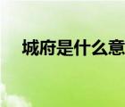 城府是什么意思解釋（城府是什么意思）