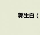 郭生白（說(shuō)一說(shuō)郭生白的簡(jiǎn)介）
