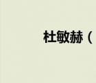 杜敏赫（說一說杜敏赫的簡介）