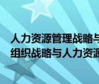 人力資源管理戰(zhàn)略與組織戰(zhàn)略之間沒(méi)有任何關(guān)系（如何理解組織戰(zhàn)略與人力資源管理的關(guān)系）