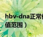 hbv-dna正常值是多少iu/ml（hbv dna正常值范圍）