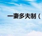 一妻多夫制（說(shuō)一說(shuō)一妻多夫制的簡(jiǎn)介）