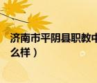 濟南市平陰縣職教中心怎么樣?。鲜衅疥幙h職教中心怎么樣）