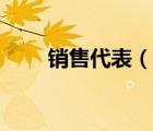 銷售代表（說一說銷售代表的簡介）