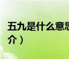 五九是什么意思（說一說五九是什么意思的簡介）