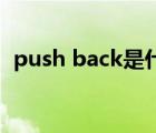 push back是什么意思（push_back函數(shù)）