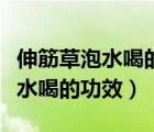 伸筋草泡水喝的功效有沒有副作用（伸筋草泡水喝的功效）