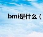 bmi是什么（說一說bmi是什么的簡介）
