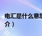電匯是什么意思（說一說電匯是什么意思的簡介）